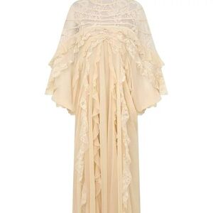 Beautiful! Designer-Style Elegant Cream Lace Gown